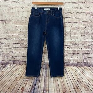 Croft & Barrow Stretch Blue Straight Leg Crop Jeans